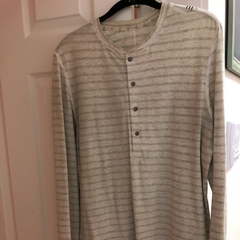 Lululemon striped long sleeve Henley